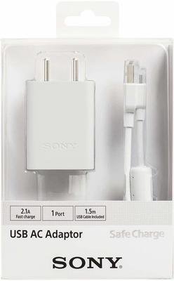 Sony 2.1A Adapter with Micro USB Cable