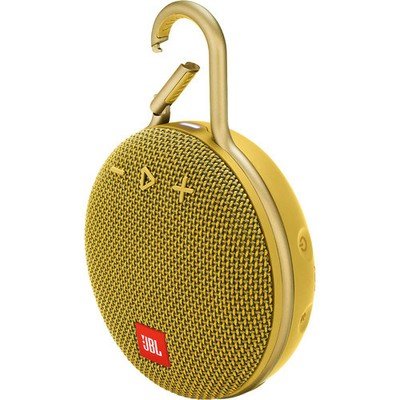JBL Clip 3 Bluetooth Speaker, Yellow JBL Clip 3 Bluetooth Speaker, Yellow