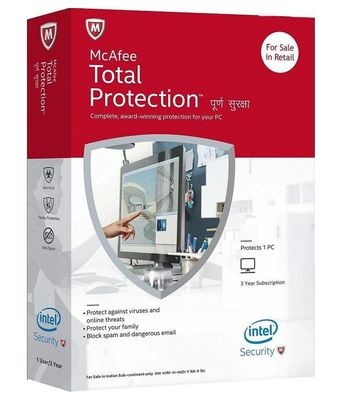 1 User, 3 Year, Mcafee Total Protection 1 User, 3 Year, Mcafee Total Protection