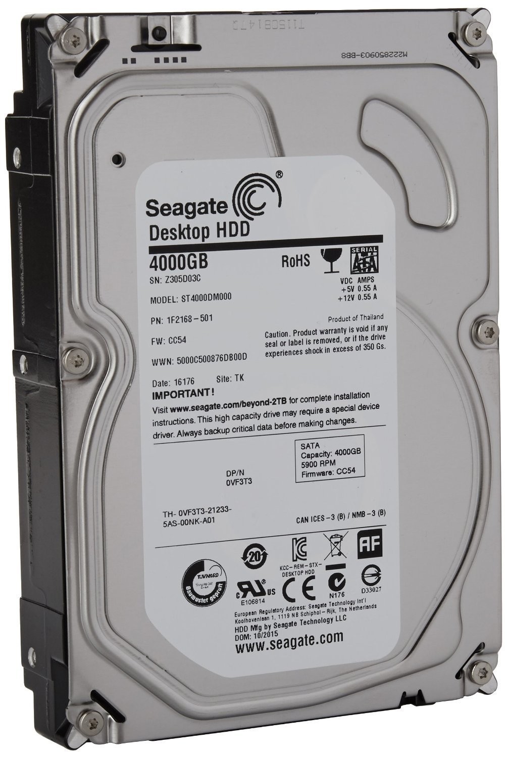 Rs.10876 - Seagate HDD 4TB Sata Desktop Internal Hard Drive