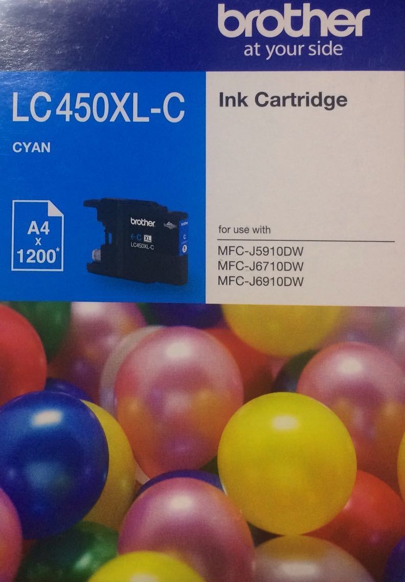 Brother LC450XL Ink Cartridge, Cyan
