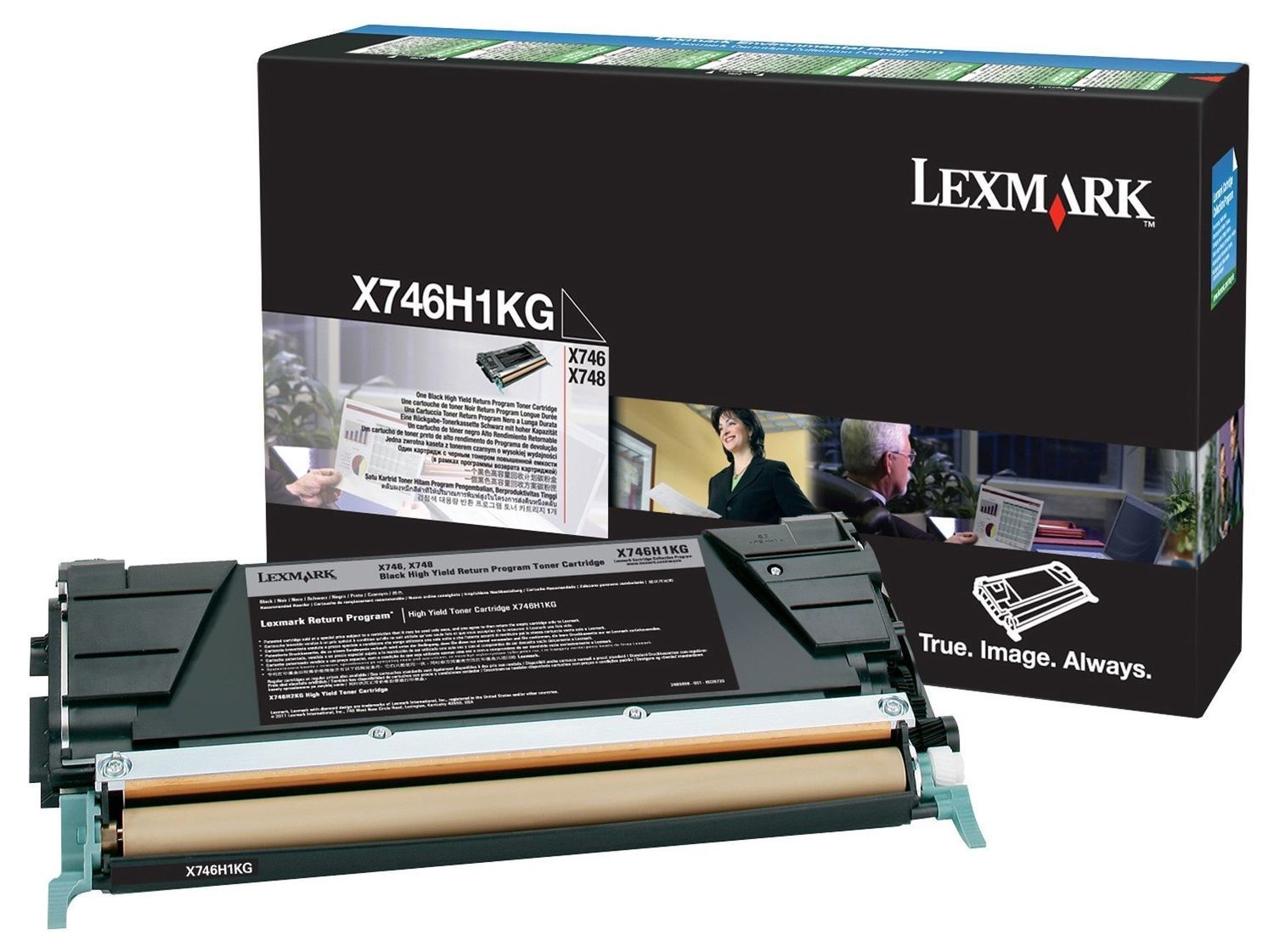 Lexmark X746H1KG Black High Yield Toner Cartridge