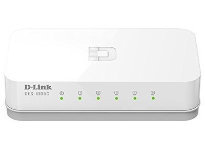 D-Link DES-1005C 5-Port Network Switch