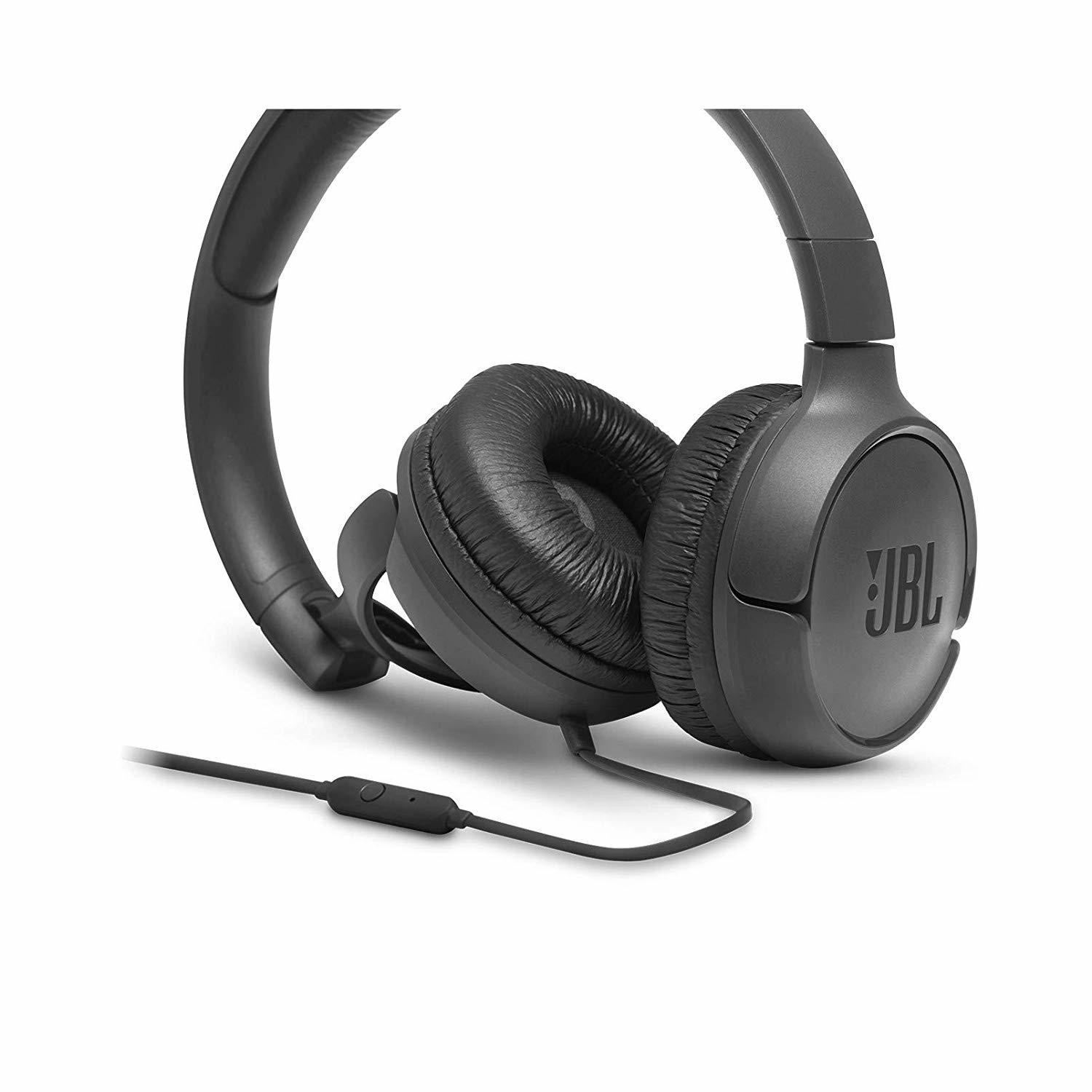 JBL Tune 500 on-ear Headphones, Black
