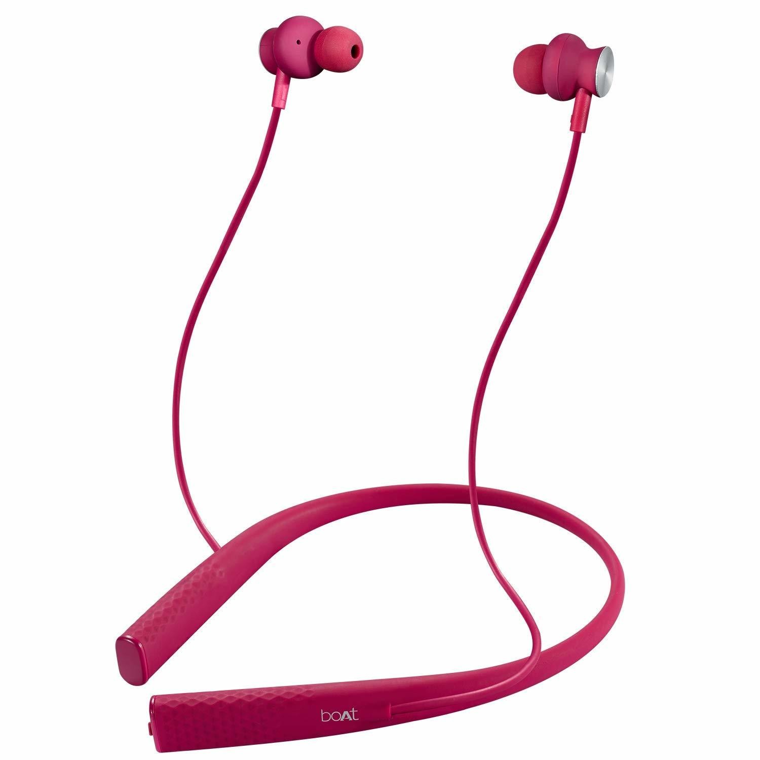 boAt Rockerz 275 Sports Bluetooth Earphone, Intense Pink