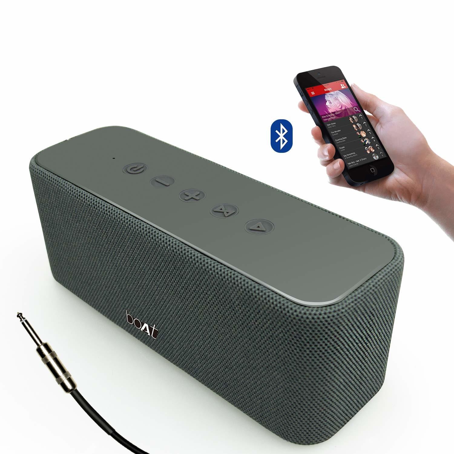 boAt Aavante 10, Dual 10W Bluetooth Speaker-Premium Black boAt Aavante 10, Dual 10W Bluetooth Speaker-Premium Black