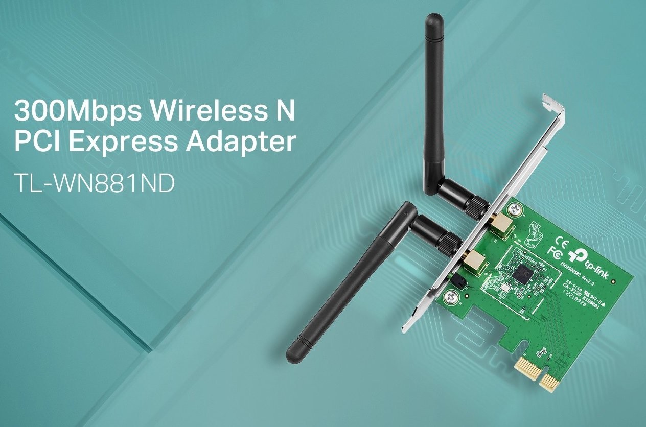 TP-Link WN881ND Wireless N300 PCI Express Adapter