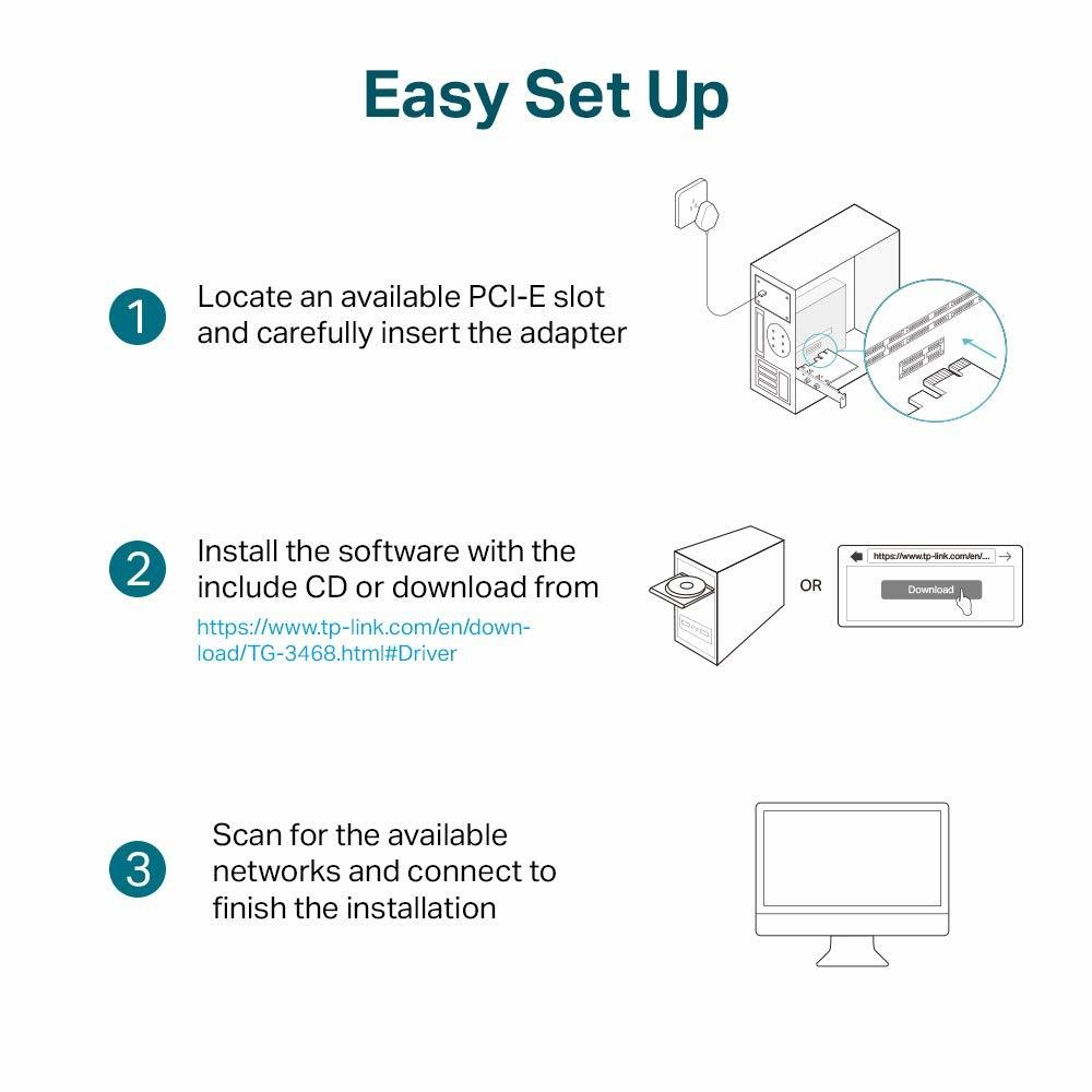 TP-Link TG-3468 Gigabit PCI Express Network Adapter