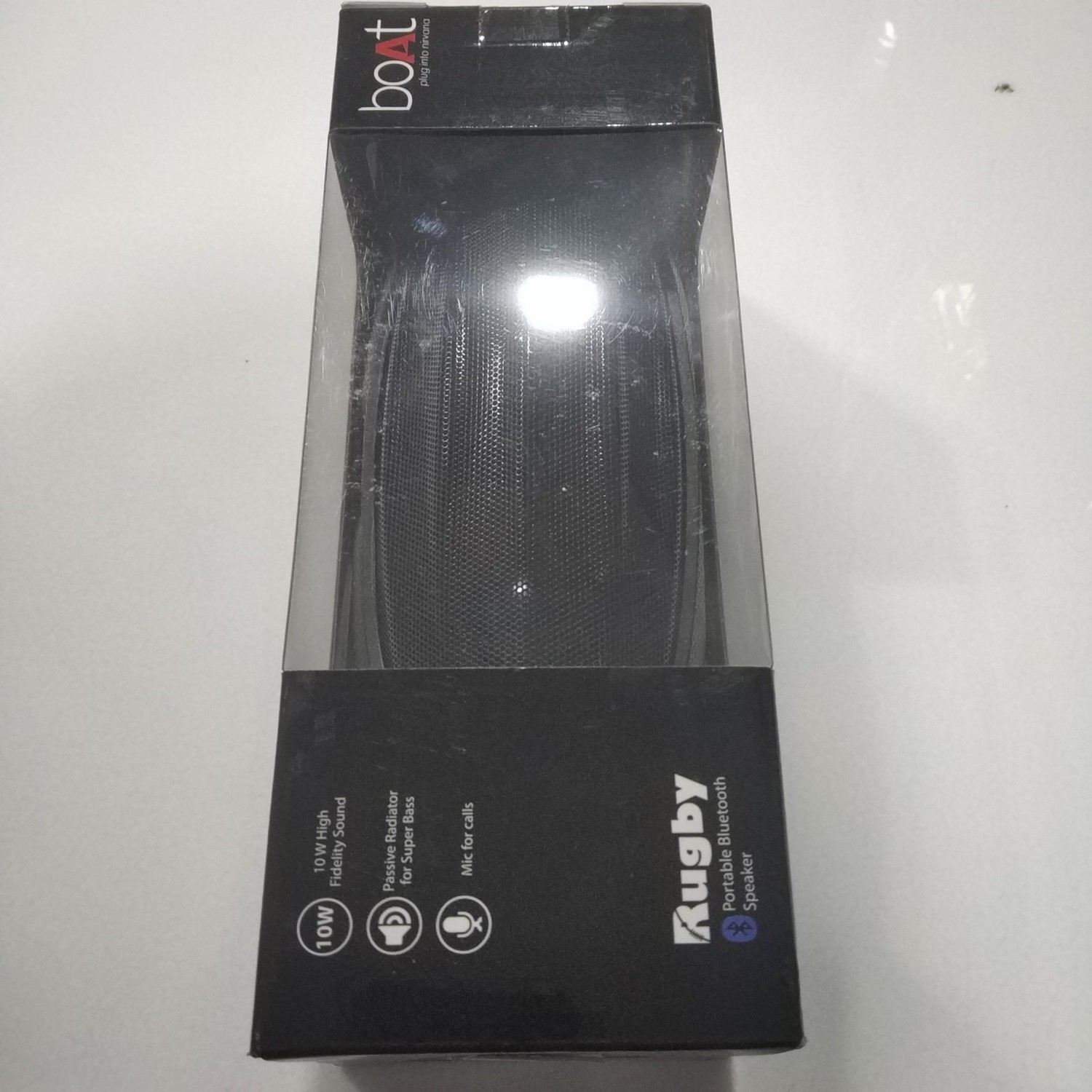 boAt Rugby Wireless Portable Stereo Speaker, Black boAt Rugby Wireless Portable Stereo Speaker, Black