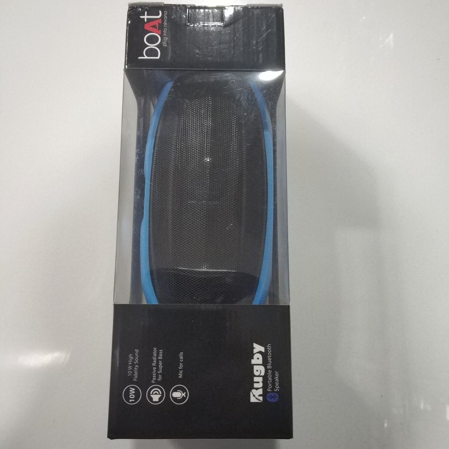 Boat Rugby Wireless Portable Bluetooth Speaker, Blue Boat Rugby Wireless Portable Bluetooth Speaker, Blue