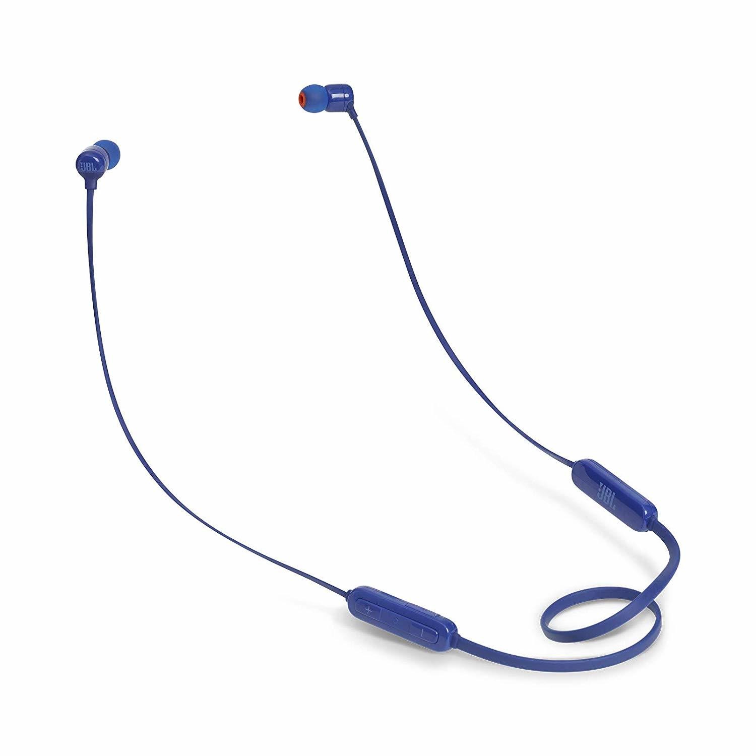 JBL T110BT Wireless in-Ear Headphones with Mic, Blue
