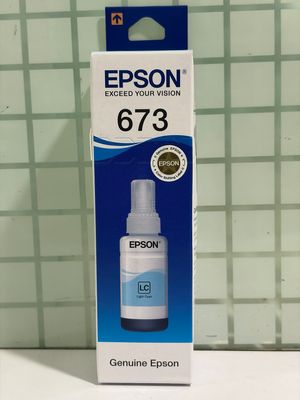 Epson 673 Light Cyan ink Bottle