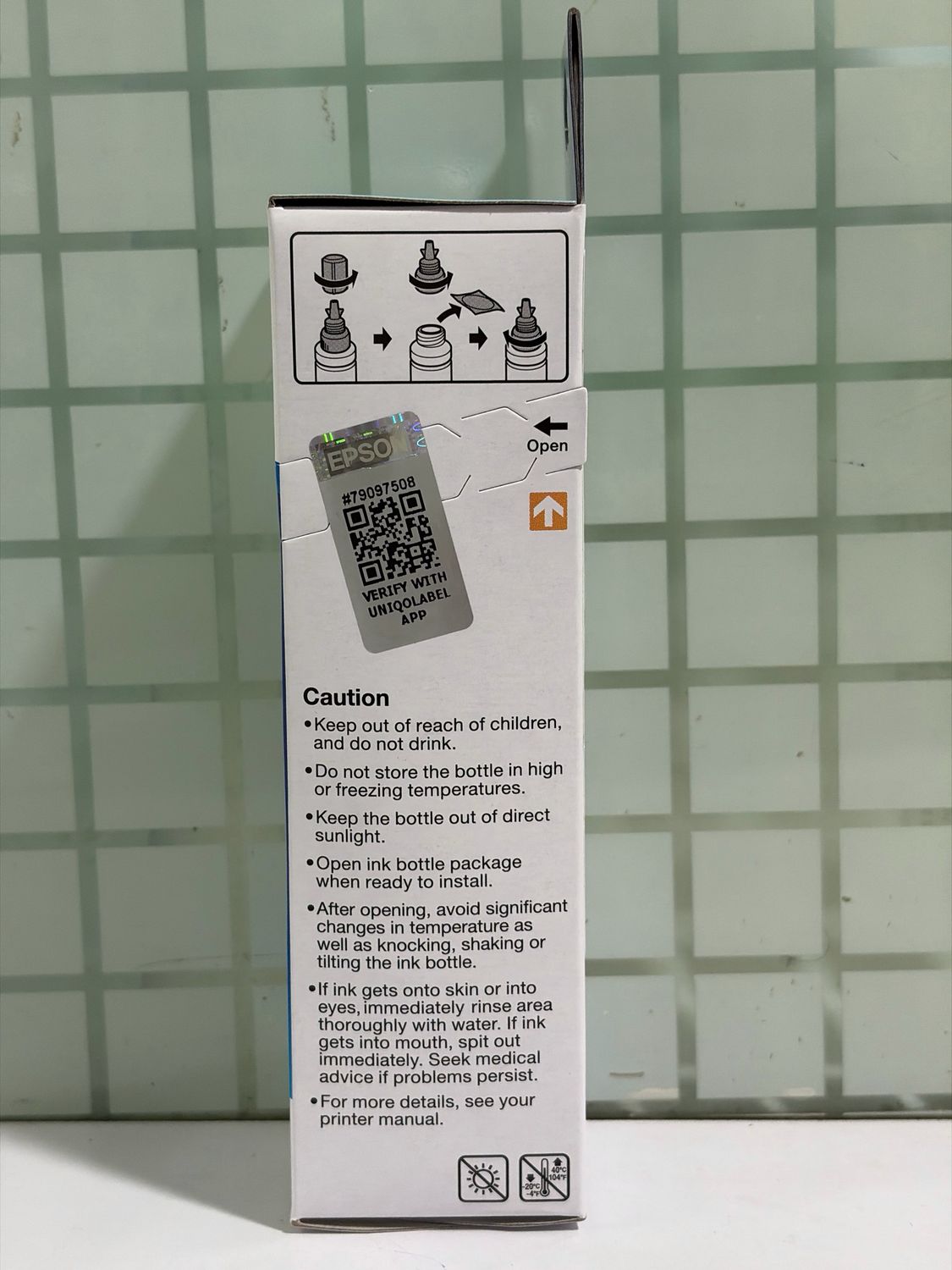 Epson 673 Light Cyan ink Bottle