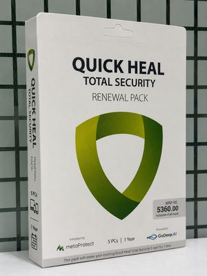 Renewal, 5 User, 1 Year, Quick Heal Total Security