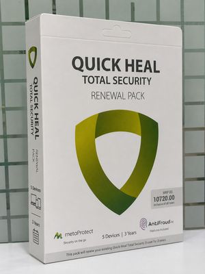 Renewal, 5 User, 3 Year, Quick Heal Total Security