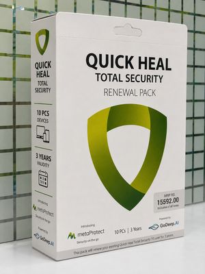 Renewal, 10 User, 3 Year, Quick Heal Total Security