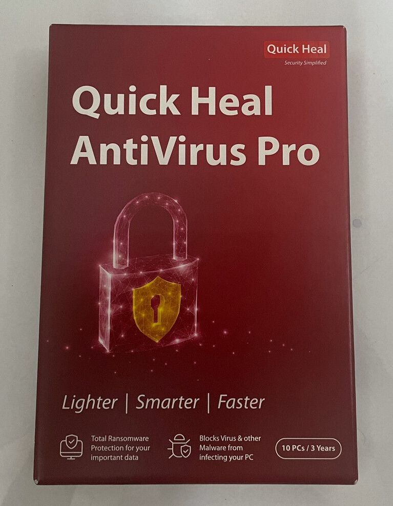New, 10 User, 3 Year, Quick Heal Antivirus Pro