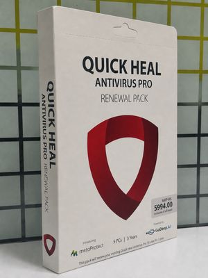 Renewal, 5 User, 3 Year, Quick Heal Antivirus Pro