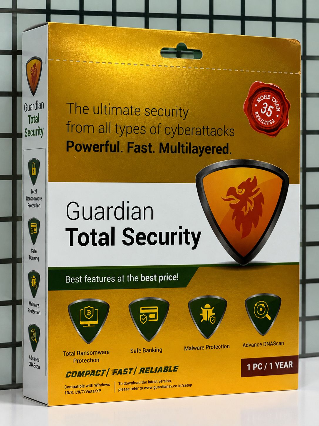 New, 1 User, 1 Year, Guardian Total Security