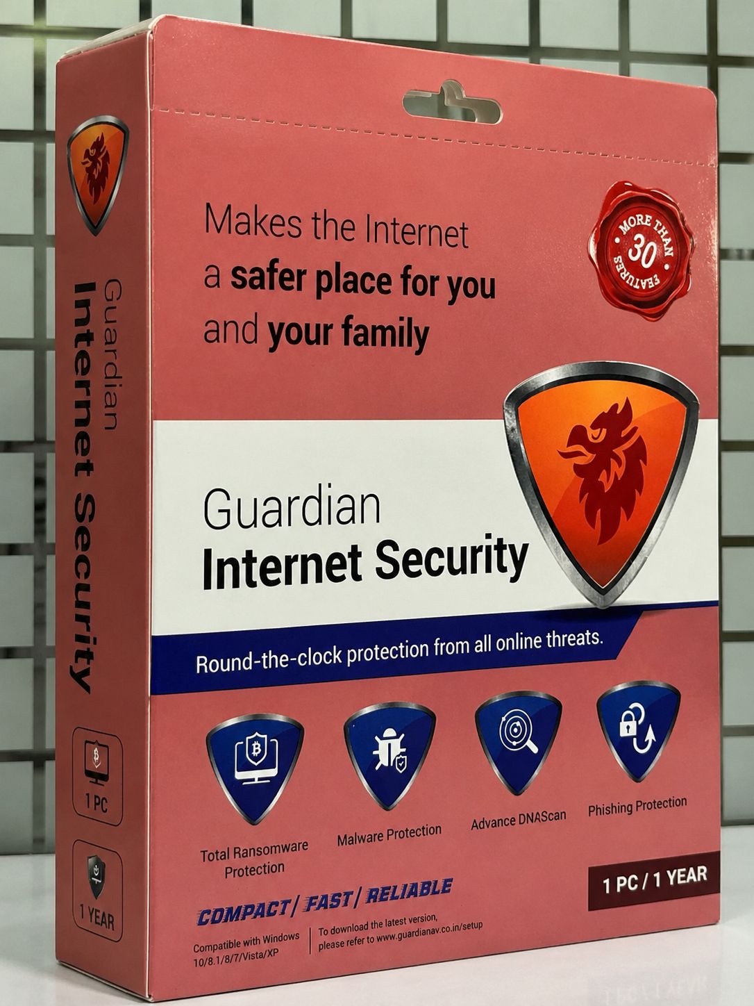 New 1pc 1yr Guardian Internet Security
