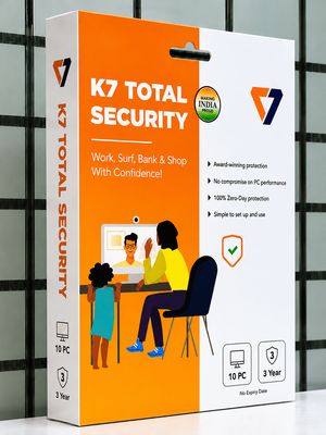 New, 10 User, 3 Year, K7 Total Security