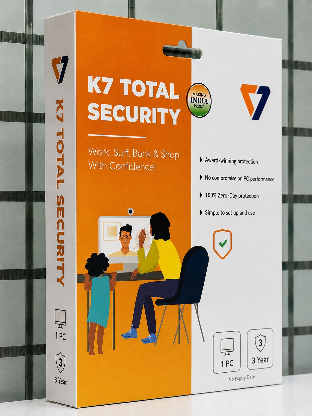1 User, 3 Year, K7 Total Security
