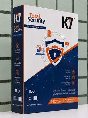 New, 3 User, 3 Year, K7 Total Security New, 3 User, 3 Year, K7 Total Security