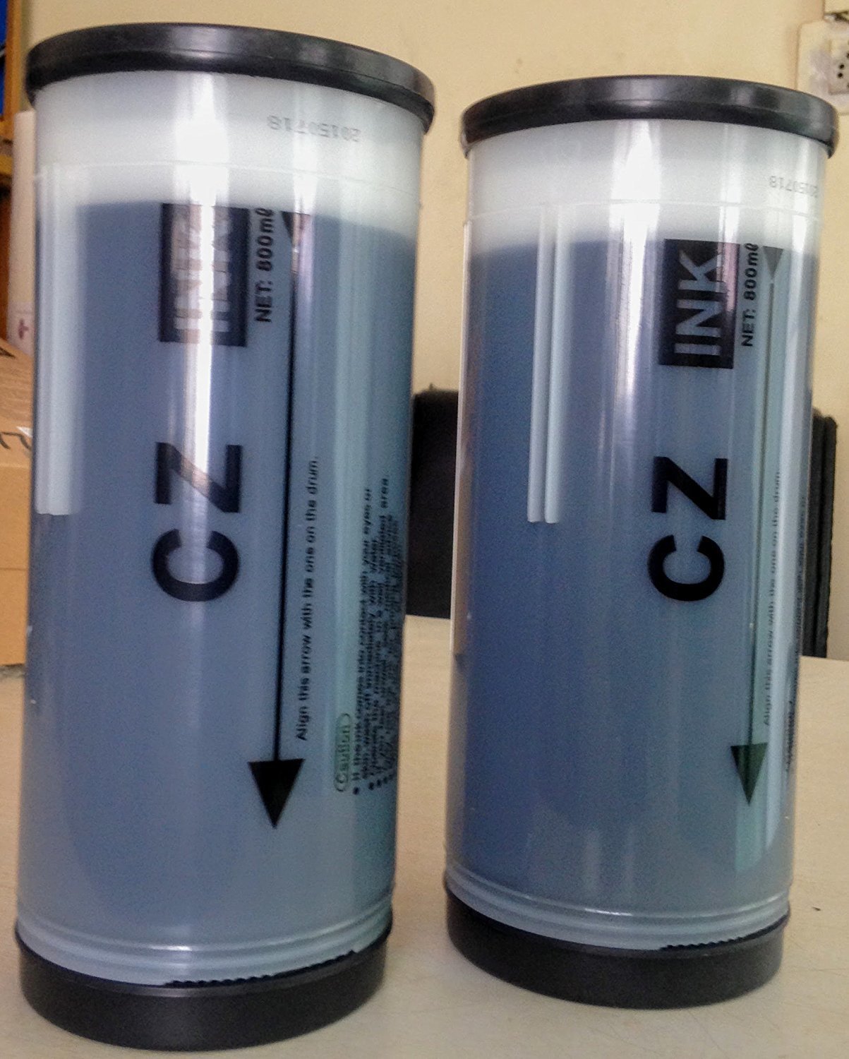 Compatible Riso Series CZ Digital Duplicator Blue Ink, 2-Pack