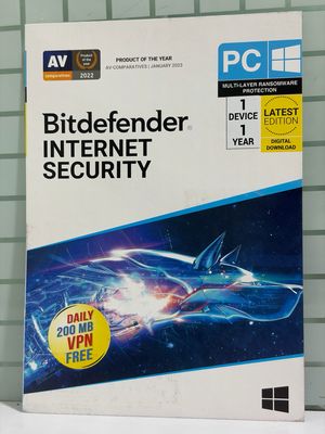 1 User, 1 Year, Bitdefender Internet Security (200MB VPN) 1 User, 1 Year, Bitdefender Internet Security (200MB VPN)