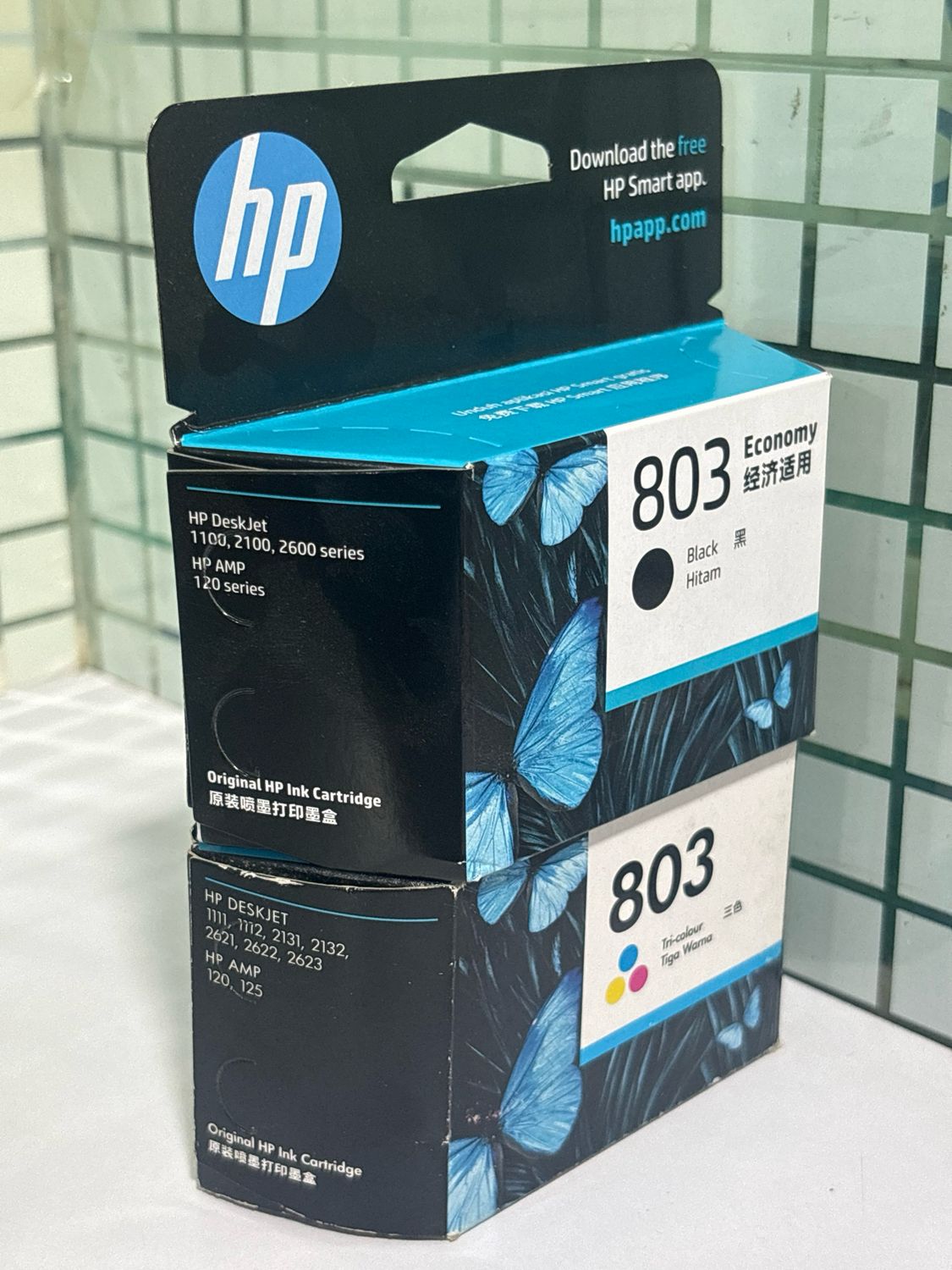 HP 803 Black + Tri-Color (DeskJet 2621, 2132, 1112)