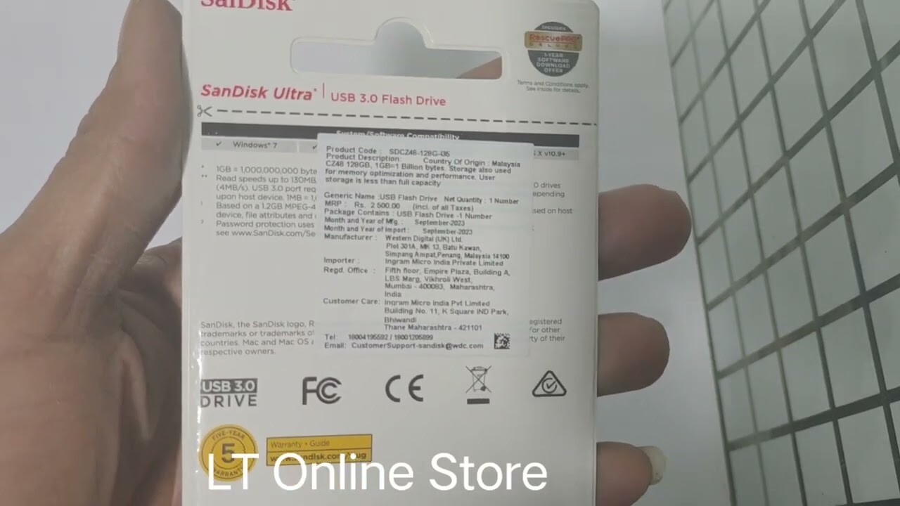 SanDisk Ultra 128GB USB 3.0 Pen Drive ,CZ48