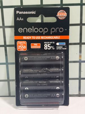 Panasonic Eneloop Pro AA, 2550mAh 4-Battery Rechargeable