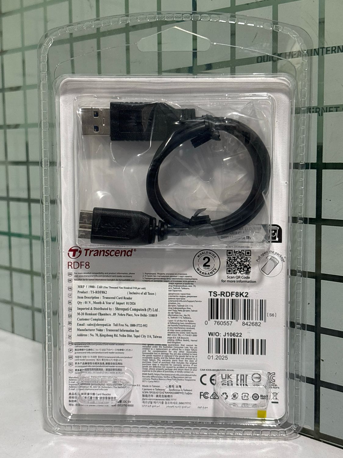 Transcend TS-RDF8K2 USB 3.1 Multi Card Reader