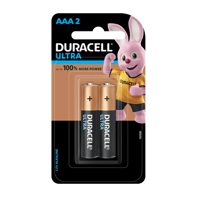 Duracell Ultra AAA, 2 Batteries Duracell Ultra AAA, 2 Batteries