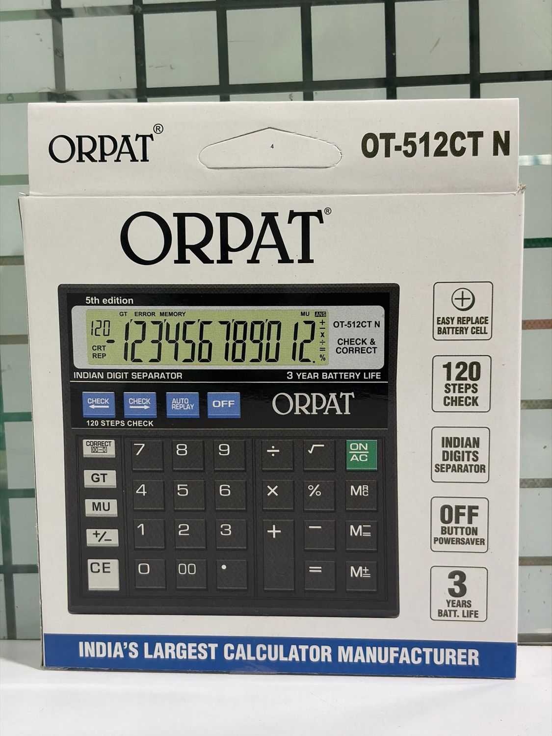 Orpat OT-512CT N Calculator Orpat OT-512CT N Calculator