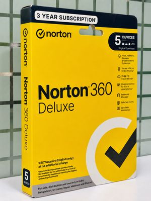 5 User, 3 Year, Norton 360 Deluxe Total Security