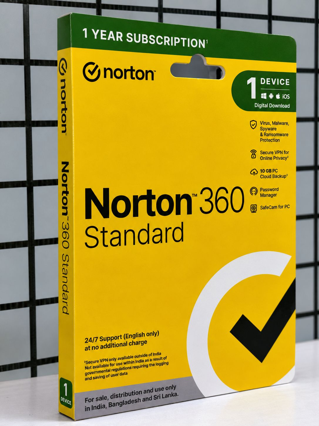 1 User, 1 Year, Norton 360 Standard Total Security