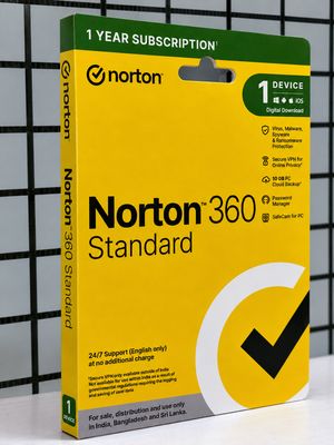 1 User, 1 Year, Norton 360 Standard Total Security