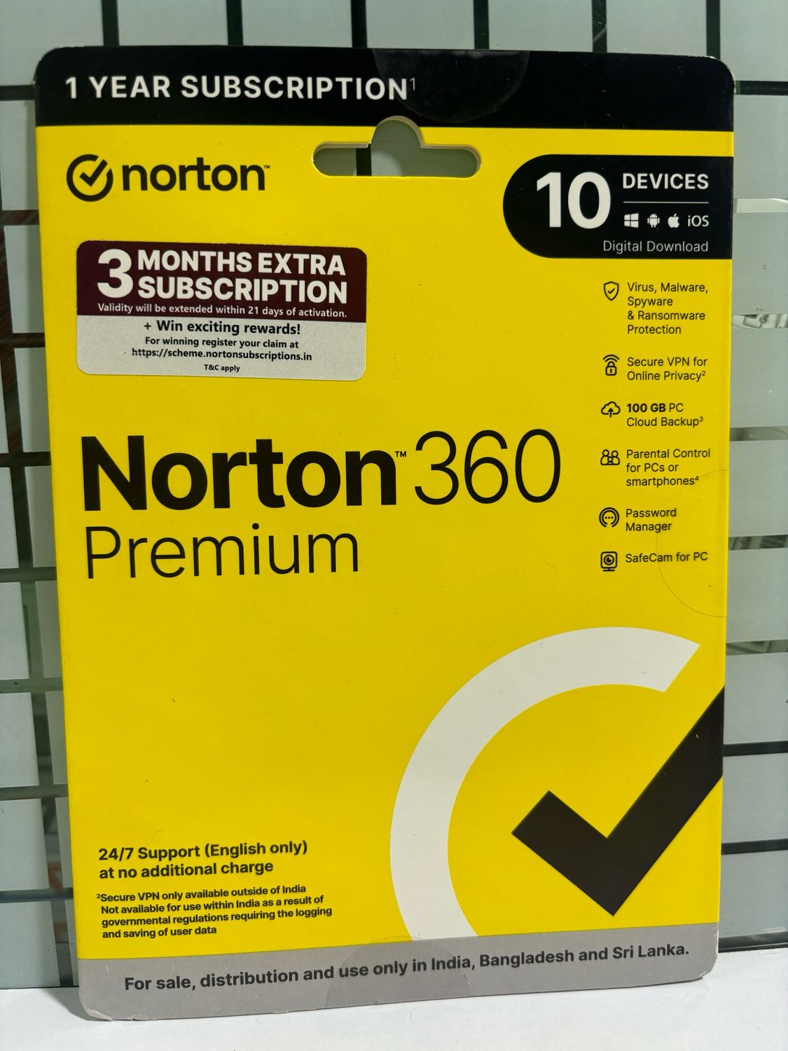 New, 10 User, 1 Year, Norton 360 Premium Total Security