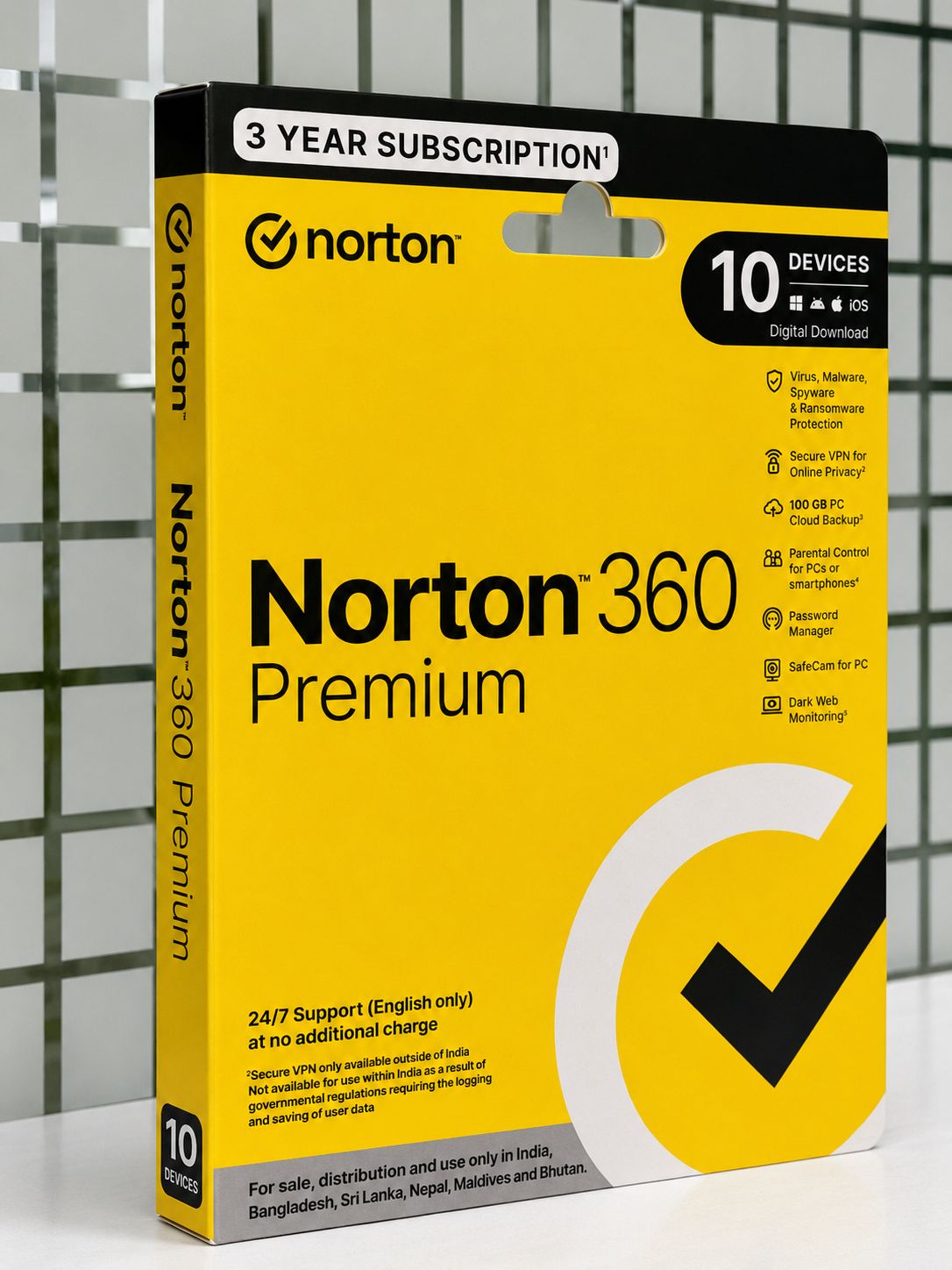 10 User, 3 Year, Norton 360 Premium  Security