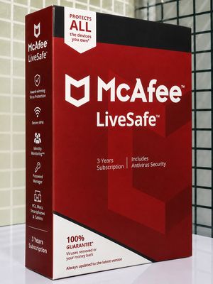 1 Devices, 3 Year, McAfee LiveSafe