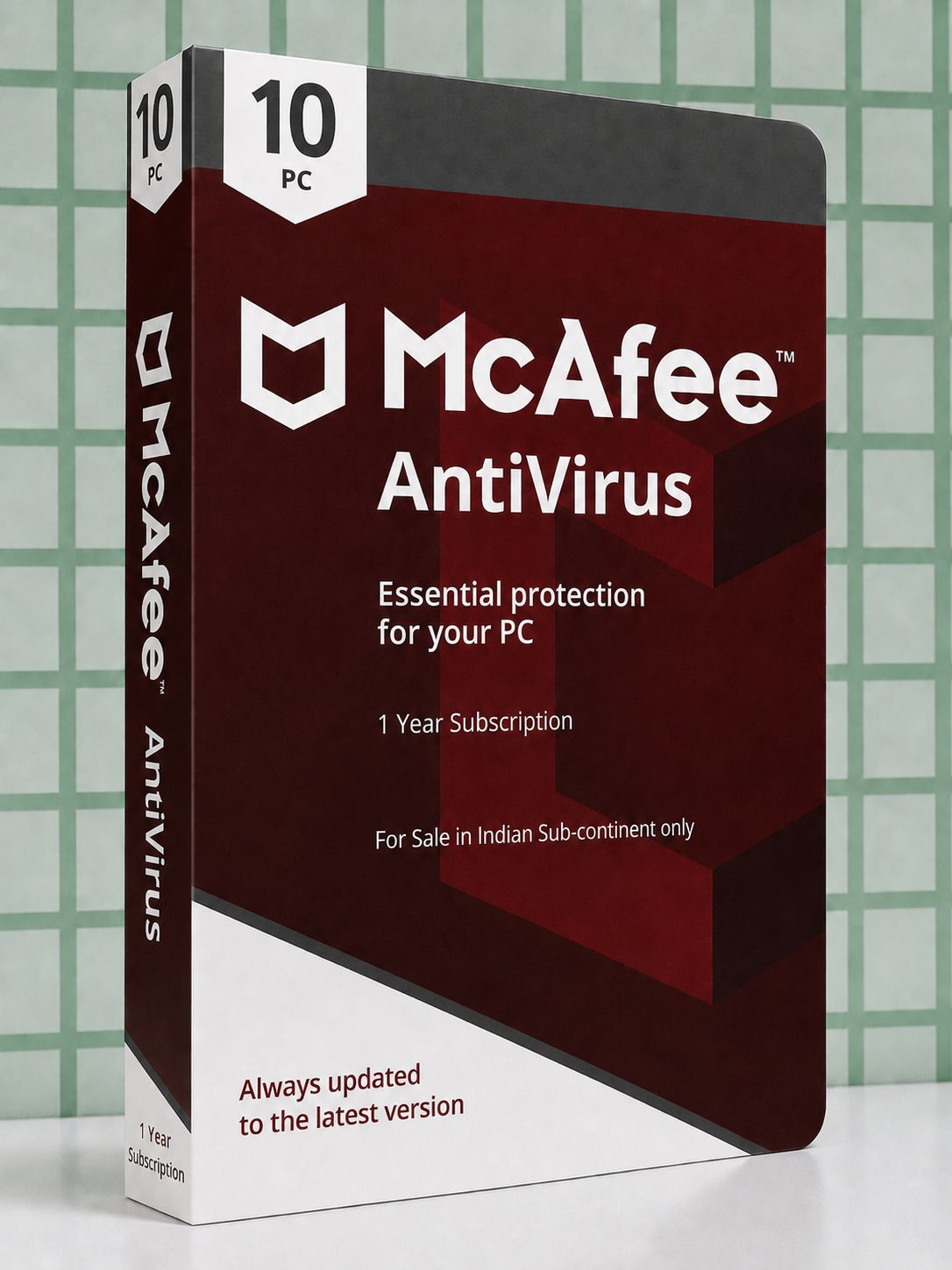 New 10pc 1yr McAfee Antivirus Plus