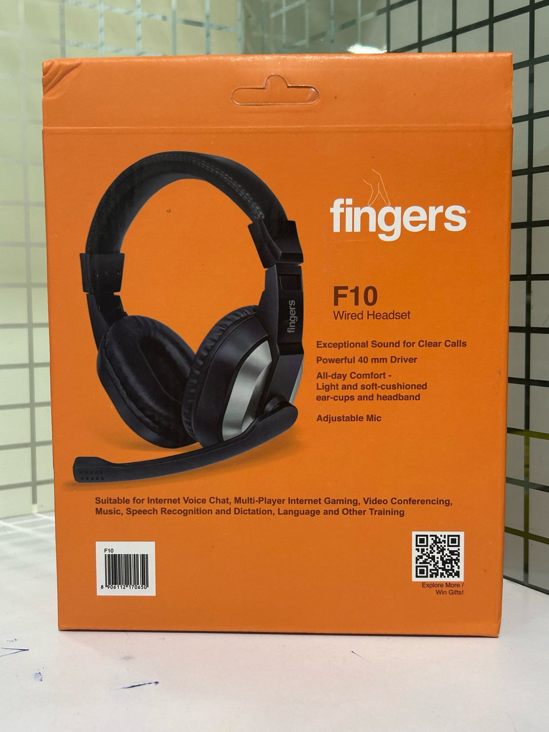 Fingers F10 Wired On Ear Headphone with Mic