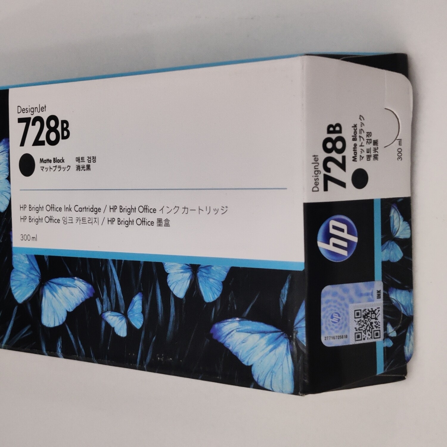 HP DesignJet 728 Matte Black Ink, 300ml (T730, T830)