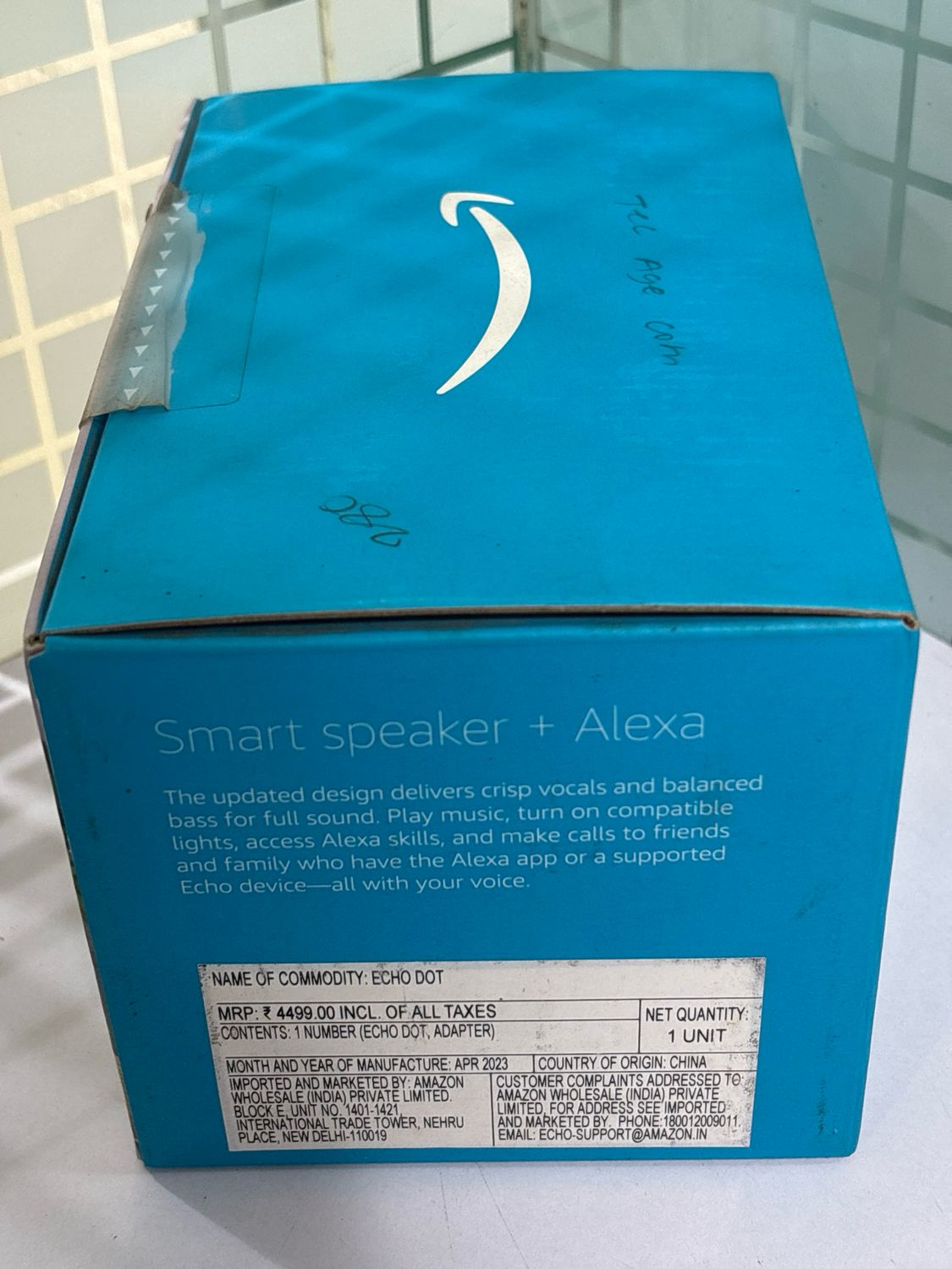 Amazon Echo Dot 4th Gen, Alexa Smart Speaker, Black