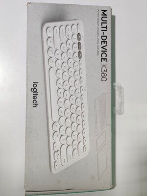 Logitech K380 Multi-Device Bluetooth Keyboard, Off-white Logitech K380 Multi-Device Bluetooth Keyboard, Off-white