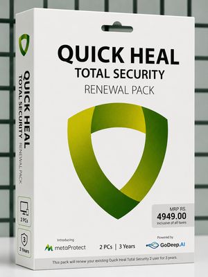 Renewal, 2 User, 3 Year, Quick Heal Total Security Renewal, 2 User, 3 Year, Quick Heal Total Security