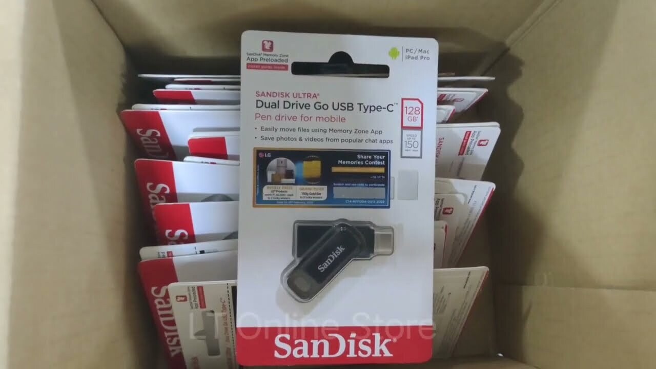 SanDisk 128GB Ultra Dual Drive Go Type C Pendrive for Mobile