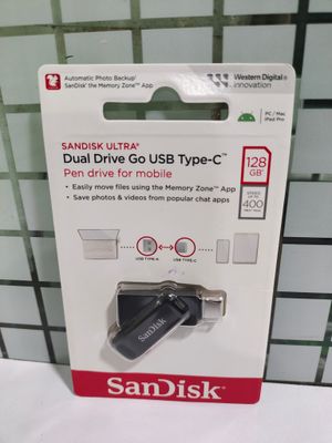 SanDisk 128GB Ultra Dual Drive Go Type C Pendrive for Mobile