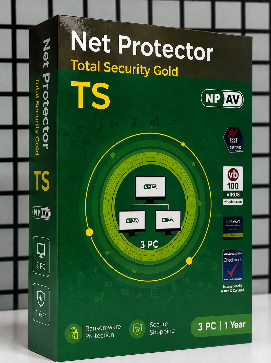 New 3pc 1yr Net Protector Total Security (NP-AV)